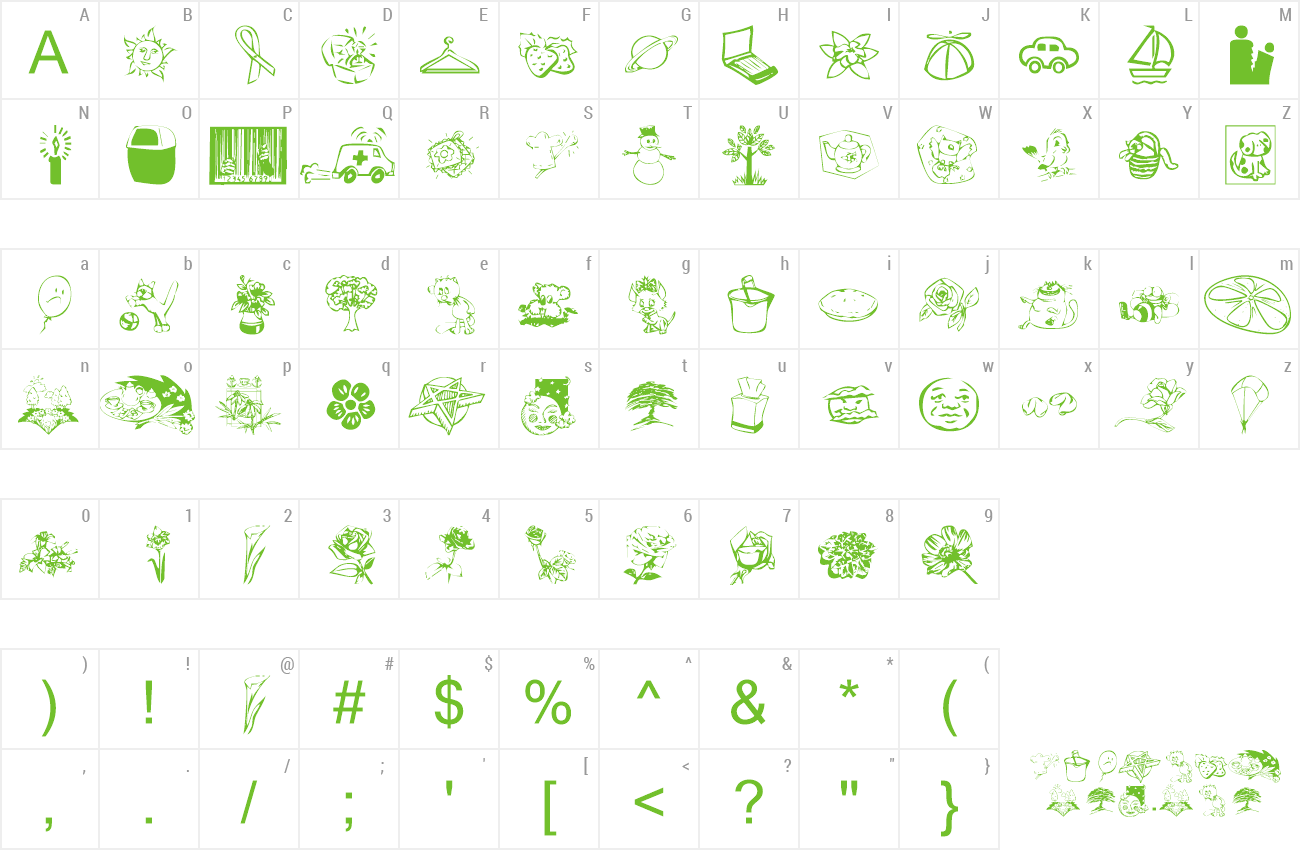 Font KR Katlings Five preview